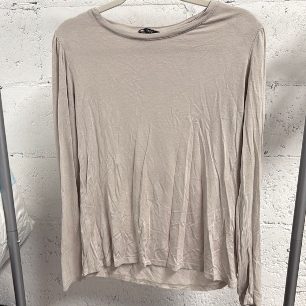 DREW Beige Long Sleeve Top - Thin Top - Great Condition - Size Medium